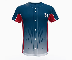T-shirt de softball en promotion, impression par sublimation de logo personnalisé, maillot de baseball 100% polyester, séchage rapide - Product Image 1