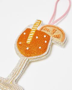 Collier élégant pour femme avec pendentifs breloques, bracelet tendance en perles de verre avec fil de laiton argenté - Product Image 2