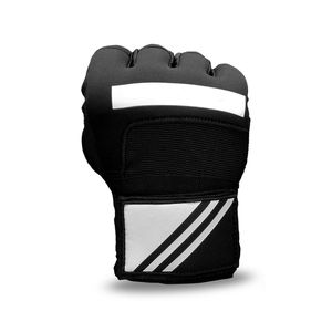 Gants de fitness demi-doigts pour la musculation et l'entraînement en salle de sport, unisexe, noirs, en polyester, à enfiler - Product Image 4