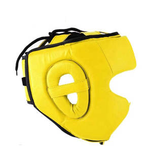 Protector Facial Completo de Boxeo y Sparring de Alta Calidad, Cuero Vacuno Genuino, Color Personalizado, Impermeable, Transpirable, Cierre de Gancho y Bucle - Product Image 6