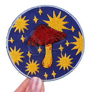 Parches Bordados de Color Sólido, Ligeros, Hechos a Mano, con Decoración de Encaje de Algodón de Alta Calidad, con Logotipo Personalizado, Diseño OEM Duradero - Product Image 4