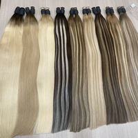 Extensions de cheveux humains colorées en vrac, extensions de cheveux humains Remy vietnamiens