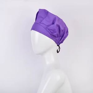 High Cotton Soft Unisex Long Hair Cord lock Nursing <b>Scrub</b> <b>Caps</b> Dental Surgeon Sanitary Chef Medical <b>Caps</b> Customized Color Logo - Product Image 4