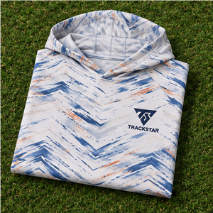 Camisa de Pesca con Capucha y Estampado Chevron Personalizado, Manga Larga, Secado Rápido, Ligera, UPF 50, Unisex, Sudadera de Pesca Sublimada - Product Image 6