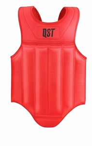 Protector Corporal de Boxeo QST, Protector de Pecho de Cuero PU Rojo, Equipo de Protección para Entrenamiento de MMA, Muay Thai, Karate y Boxeo - Product Image 3