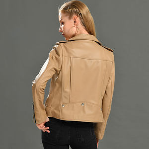 Veste de motard en cuir de vache véritable pour femme PIHA SPORTS, manches longues, coupe-vent, respirante, doublure en coton, style vintage d'hiver - Product Image 3