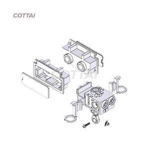 Accesorios para componentes de persianas | Unidad de control final para persianas verticales Sistema de perfil bajo - Product Image 3