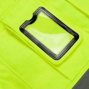Chaqueta de Seguridad de Invierno Impermeable y Reflectante con Logotipo Personalizado, Unisex, con Capucha y Cierre de Cremallera, para Obras de Construcción y Tráfico - Product Image 5