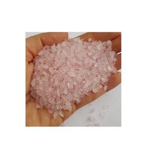 โรสควอตซ์ขัดเงา หินธรรมชาติเม็ดเล็ก หินก้อนกรวด หินบำบัด หินมงคล หินฟงชุ่ย เสริมความรัก สีเขียว ขนาด 5-7 มม. - Product Image 2