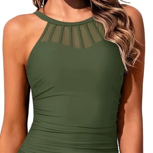 Maillot de bain une pièce athlétique pour femme, style compétition, pour entraînement sportif et course - Product Image 4