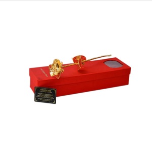 ของขวัญกุหลาบธรรมชาติชุบทองคำ 24K งานฝีมือระดับพรีเมียม บรรจุภัณฑ์หรูหรา สำหรับโอกาสพิเศษ เช่น รับปริญญา วันครบรอบ ปีใหม่ - Product Image 4