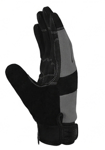 Gants de travail pour hommes, compatibles écran tactile, paume rembourrée pour réduction des vibrations, travaux de construction, mécanique, travaux légers, bracelet réglable - Product Image 2