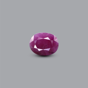 Natural African Ruby 7.25 Carat Oval Cut Loose Gemstone for Fine Jewelry - Product Image 1