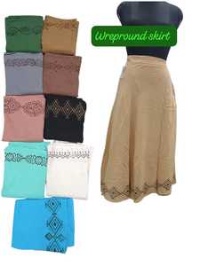 TRENDING Indian Women's Breathable 100% Cotton Floor-Length Wrap <b>Skirt</b> Bohemian <b>Gypsy</b> Style Summer Online Wholesale - Product Image 1