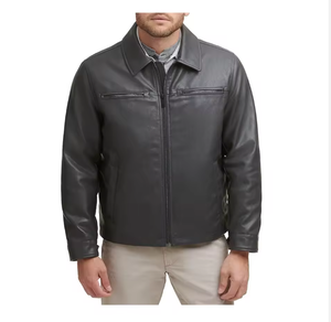 Chaqueta de Cuero de Piel de Oveja Auténtica Estilo Americano para Hombre - Moda de Invierno - Product Image 1