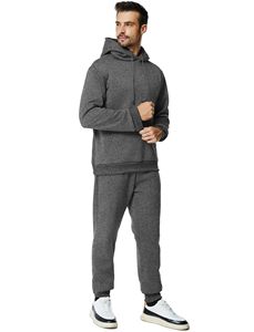 Conjunto Deportivo de Invierno Bordado Cómodo, 100% Algodón, Ropa Casual con Logotipo Frontal - Product Image 3