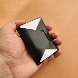 Cartera de Cuero sin Costuras Estética, Minimalista, Delgada, con Bloqueo RFID, de Cuero Genuino, para Regalo, SLW-0069 - Product Image 6