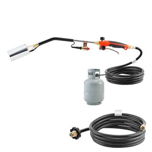 Torcia a Propano ad Alta Potenza 1.800.000 BTU per Bruciare Erbacce, Resistente con Tubo da 3 Metri, Fiamma Turbo Regolabile a Tre Punte, Diserbatrice Manuale - Product Image 1