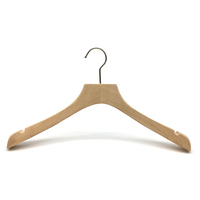 Percha de Madera Minimalista para Mujer, Gancho de Acero Inoxidable, Diseño Moderno, Alta Calidad, Duradera, Logotipo Personalizado para Uso en Tiendas de Ropa