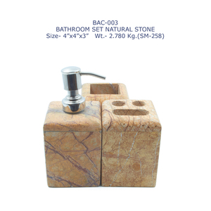 Indian 4Pcs White Marble <b>Bathroom</b> Accessory Set Luxury Wabi Sabi Style <b>Bottle</b> Holder Home Hotel Decor Collection Wholesale Price - Product Image 3