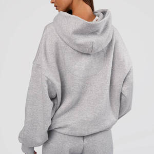 Men Women Oversized Hoodies Winter Hooded Front Logo 100% Cotton Outdoor Use Low Price - Product Image 3