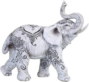 Statue d'éléphant en laiton doré robuste, sculpture décorative pour table, décoration de salon, sculpture d'éléphant en métal pour la maison - Product Image 6