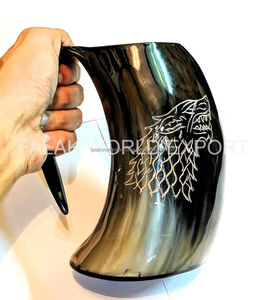 Super calidad cuerno de búfalo taza grande artesanía pulida taza de cuerno vikingo producto de ágata de alta calidad restaurante bebiendo por FWE - Product Image 4