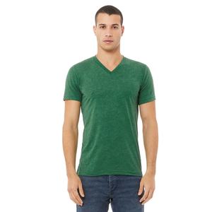 Bella Canvas Heather Green Grace Camiseta con cuello en V Color sólido Transpirable Unisex Jersey Camiseta de manga corta con cuello en V-3005 - Product Image 2