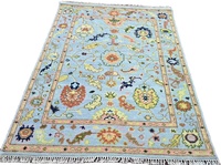 Farbenfroher, trendiger, geknoteter Hochflor-Teppich für Wohnzimmer und Schlafzimmer, ganzjährig waschbar, haustierfreundlich, 1 Stück Mindestbestellmenge