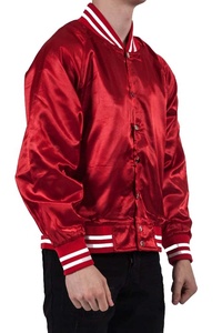 Veste d'université en satin de nylon pour hommes, blouson d'hiver respirant à manches longues en satin pour le basket-ball, vente en gros - Product Image 3