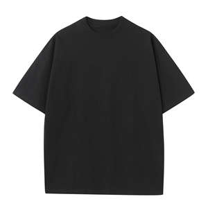 T-shirt uni à manches courtes surdimensionné pour homme, 270 g/m², 100 % coton, de haute qualité, impression DTG personnalisée pour homme - Product Image 3