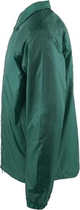 Men's Green Windproof <b>Coach</b> Jacket Regular Fit Turn-down Collar Button Closure Casual Spring Outerwear - Product Image 3