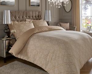 Brown Jacquard <b>Fitted</b> <b>Sheet</b> Bedding Set Embroidered Flat <b>Sheet</b> Pillowcase Bedroom Home Decor - Product Image 2