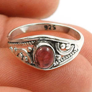 Natural Oval Cut Pink Tourmaline Gemstone Designer <b>Ring</b> Made From High Quality 925 Sterling Silver Handmade Bohemian Jewelry - Product Image 3