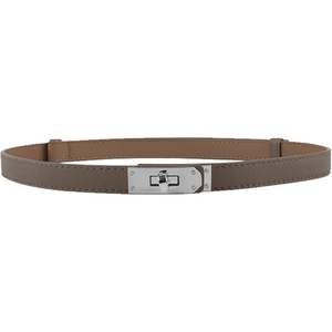 Ceinture en cuir véritable faite à la main pour femme, style classique minimaliste, personnalisable, directement de l'usine - Product Image 4