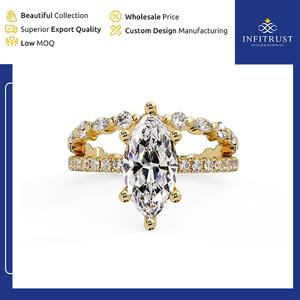 Bagues solitaires en argent sterling 925 personnalisables et fabriquées à la main avec diamants de clarté VVS à un prix de marché impressionnant pour les commandes en gros - Product Image 2