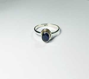Sukhmani 925 Sterling Silver Genuine Certified Natural Blue Sapphire Vintage Bezel Set <b>Dainty</b> Unisex Everyday Wear <b>Ring</b> for - Product Image 1