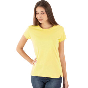 High Quality Women Fashion Solid Color T-Shirt Custom Design Street Wear Wholesale <b>Cheap</b> Price Summer Short Sleeve T-Shirts - Product Image 3