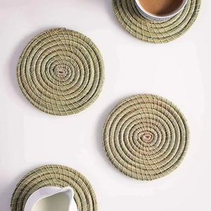 Luxury Design Rattan Coaster <b>Jute</b> Coaster Rope Coaster Place Mats Woven Rattan Coaster Mats At Factory Wholesale Price - Product Image 1