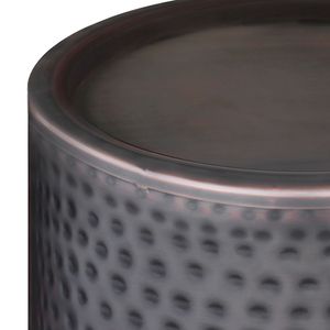 Corbin Antiqued <b>Copper</b> Hammered Metal Side <b>Table</b> for Coffee <b>Tables</b> - Product Image 3