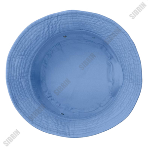 SIBRIN Custom Logo Blue Cotton Canvas Bucket Hat Unisex Fisherman <b>Caps</b> Streetwear Skateboard Outdoor <b>Summer</b> Sports Bucket <b>Caps</b> - Product Image 3