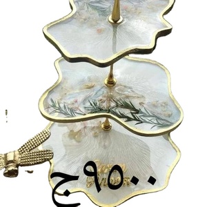 DIY ถาดผลไม้รูปทรงกลม3ชั้นแบบทำมือถาดชาแม่พิมพ์ซิลิโคนสำหรับเรซินอาร์ตโดยใช้หน้าจอที่เกี่ยวข้อง - Product Image 4