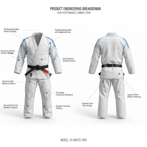 Kimono de Jiu Jitsu de Alta Calidad, Color Liso, de Algodón, para Competencia, Uniforme de Entrenamiento de Artes Marciales, Ligero y Duradero - Product Image 2