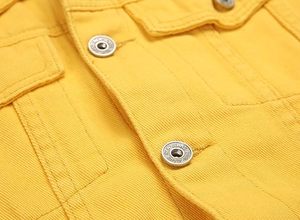 Veste en jean décontractée pour homme, 100 % coton, haute qualité, avec logo personnalisé sur le devant, respirante, écologique, séchage rapide, pour l'extérieur, vente en gros - Product Image 4