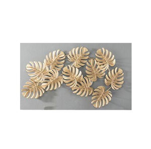 Nouveau Style nouvelle feuille d'or fer tenture murale usine vente en gros maison métal décoration murale pour Restaurant salon - Product Image 2