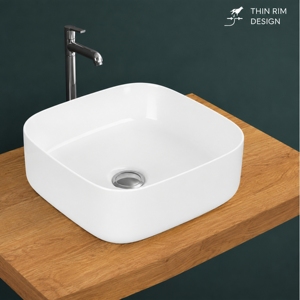 Modern Compact <b>Table</b> Top Vessel Basin with Drainer 12L Capacity Chrome Finish - Product Image 3