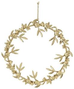 Corona Floral Clásica de Bronce Hecha a Mano, Flores Decorativas Redondas, Sin Iluminación, Paquete Individual - Product Image 2