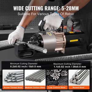 Tagliatrice Idraulica Elettrica ad Alta Potenza 2000W, Macchina Portatile che Taglia Tondini da 1,1 Pollici (5-28mm) in 4 Secondi - Product Image 4