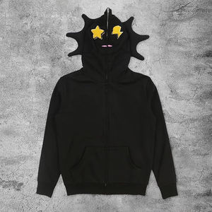 Sweat à capuche zippé intégral tendance avec coutures renforcées, coton de haute qualité et une silhouette audacieuse pour un style urbain. - Product Image 5