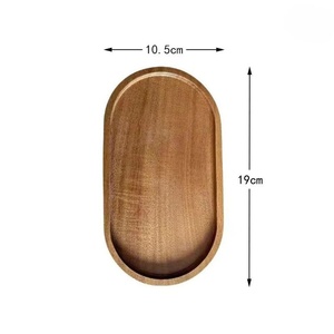 Bandeja de acacia con diseño de fácil servicio, agarre cómodo, asas de transporte fáciles y diseño antiderrames. - Product Image 3